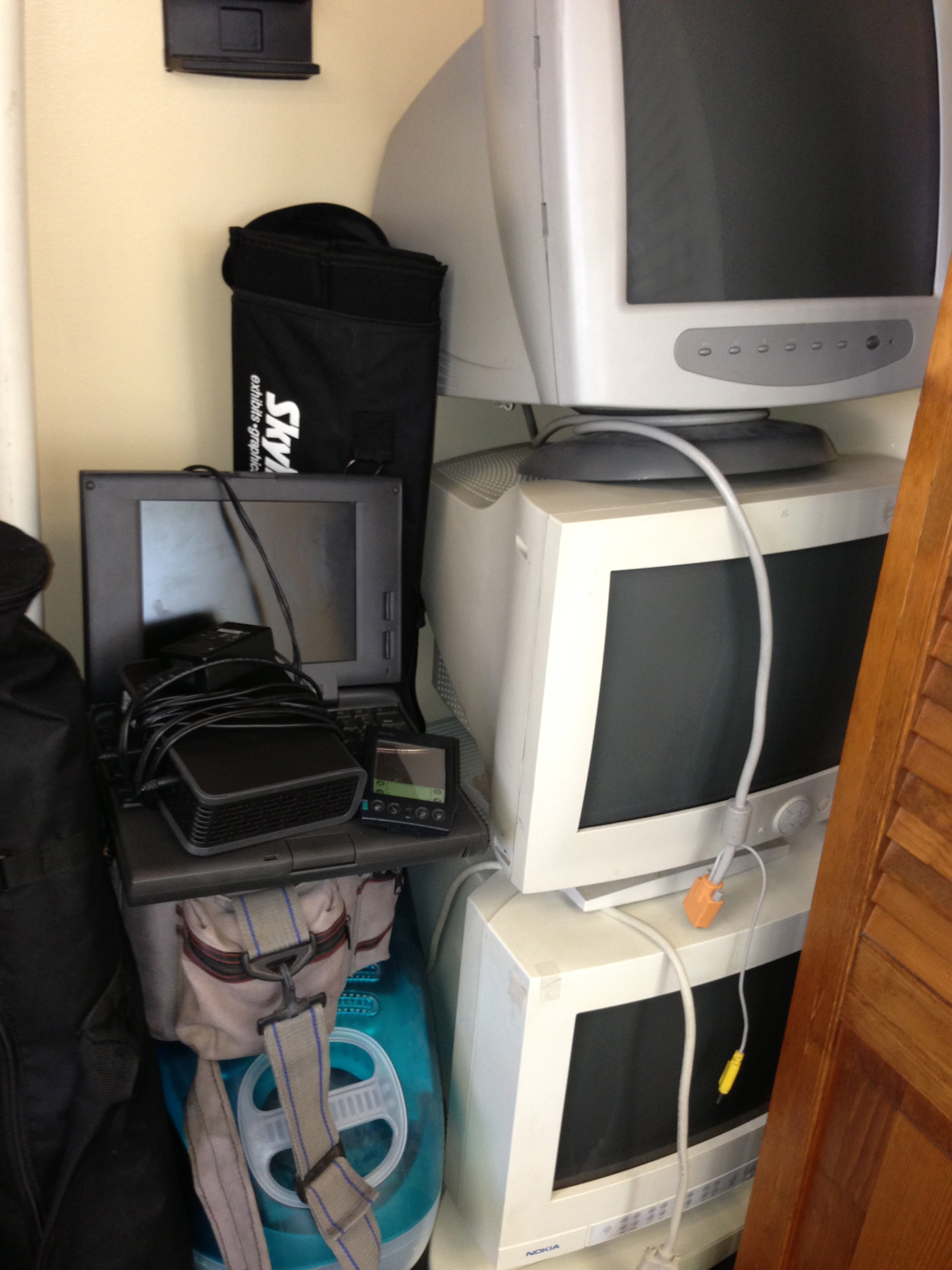 “Bring all of your old electronics to the Habitat for Humanity ReStore, including: computers, monitors, televisions, printers, mobile phones, laptops, DVD players, VCRs, microwaves, calculators, iPods, cables and wires, telephones, fax machines, scanners, computer parts, and more,” said Stumm.