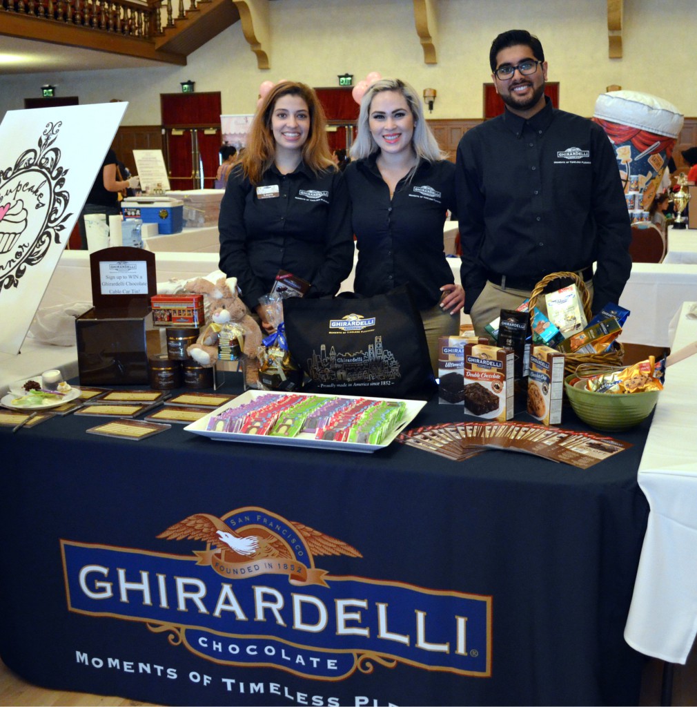 The Ghirardelli Chocolate Company manufacturer and marketer of premium chocolate products brought their delicious chocolates to the IE Cupcake Fair.
