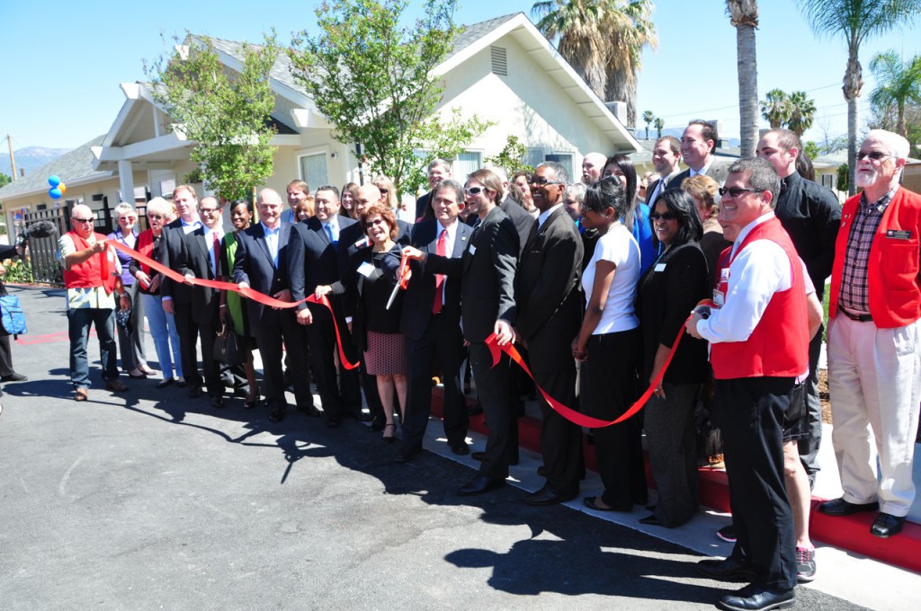 Judi Penman, President and Chief Executive Officer at San Bernardino Chamber of Commerce leads the Ribbon Cutting.