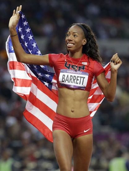 Brigetta Barrett is a high jumper, she won the silver medal at the 2012 Olympic Games in London